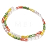 Electroplate Glass Beads Strands EGLA-P068-01A-12-3