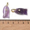 Natural Amethyst Pendants G-A297-01G-18-3