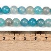 Natural Agate Beads Strands G-J361-01-8mm-6