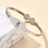 304 Stainless Steel Hinged Enamel Bangles for Women BJEW-F474-44P-2