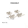 Elegant 304 Stainless Steel Bowknot Stud Earrings LS-CR5364-4-1