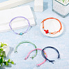 10Pcs Waxed Polyester Cord Bracelets Making AJEW-TAC00108-6