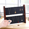Double-Layer Wooden Jewelry Display Stand ODIS-WH0099-284B-3