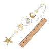 304 Stainless Steel Starfish Hanging Suncatcher HJEW-JM05043-3