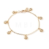 Brass Charms Bracelet & Necklace & Anklets Jewelry Sets SJEW-JS01168-10