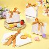 White Cardboard Paper Wedding Candy Boxes with Ribbon CON-FZC0002-002A-6