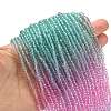 Transparent Painted Glass Beads Strands X1-DGLA-A034-T2mm-A10-2