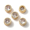 Rack Plating Brass Micro Pave Cubic Zirconia Slide Charms X-KK-C020-13LG-3