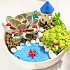 100Pcs Plastic Plant Mini Miniatures Artificial Mushroom AJEW-CA0003-71-4