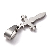 Tarnish Resistant 304 Stainless Steel Pendants STAS-P253-15P-2