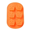 Halloween Theme Pumpkin Cake Decoration Food Grade Silicone Molds DIY-E067-03-3
