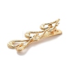 Alloy Alligator Hair Clips AJEW-A061-01E-G-2