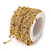 Brass Cubic Zirconia Cable Chains CHC-H112-02G-05-2