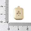 Brass Micro Pave Cubic Zirconia Pendants KK-D283-30G-02-3