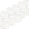 Transparent Electroplate Glass Beads Strands EGLA-F158-AB02-A-2