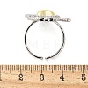 Brass Micro Pave Cubic Zirconia Open Cuff Ring for Women RJEW-F177-02GP-03-3