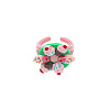 Resin Cuff Open Rings for Girl WG0473B-01-1