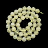 Natural New Jade Stone Round Bead Strands G-O039-16-8mm-A-5
