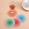 4Pcs 4 Colors Gradient Color Acrylic Cup Mats AJEW-GO0001-04-5
