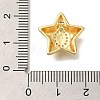 Rack Plating Brass Micro Pave Cubic Zirconia Pendants KK-I722-05G-O-3