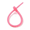 Heart Shape Silicone Cable Zip Ties AJEW-C034-02A-3