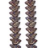 Painted Glass Beads Strands GLAA-Z021-19B-1