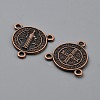 Tibetan Style Alloy Saint Benedict Medal Chandelier Component Links FIND-WH20027-40-2