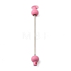Plastic Beadable Keychain Bar for Jewelry Making DIY Crafts AJEW-C040-01B-1-1