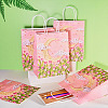 6Pcs Flower Printed Paper Gift Bags ABAG-TADJ0001-08A-6