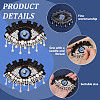 5Pcs Evil Eye Cloth Embroidered Appliques FIND-FG0003-07C-3