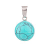 Synthetic Turquoise Charms PW-WG74EB2-03-1