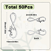 50Pcs Tibetan Style Alloy Infinity with Word Hope Connector Charms TIBE-SC0004-59-2