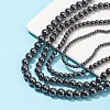4 Strands 4 Style Non-Magnetic Synthetic Hematite Beads Strands G-FS0002-29-5