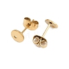 Ion Plating(IP) 304 Stainless Steel Stud Earring Findings STAS-P198-25-6mm-G-2