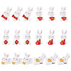 18Pcs 6 Style Rabbit Resin Display Decorations DJEW-CP0001-21-1