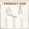 8Pcs Brass Charms KK-LP0001-85R-2