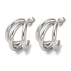 Non-Tarnish 304 Stainless Steel Stud Earrings EJEW-Z026-17P-1