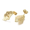 Brass Stud Earring Findings KK-K388-14G-2