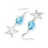 Alloy Star Dangle Earrings EJEW-JE05873-4