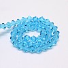 Imitate Austrian Crystal Bicone Glass Beads Strands GLAA-F029-5x5mm-19-2