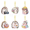 DIY Diamond Painting Hedgehog Pendant Decoration Kits PW-WGB7552-01-5