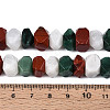 Natural Fuchsite & Red Jasper & Rainbow Moonstone Beads Strands G-T144-16A-01-5