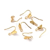 Brass Butterfly Earring Hooks EJEW-WH0015-12G-1