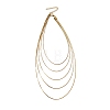 304 Stainless Steel Box Chain Multi Layered Necklaces for Women NJEW-U025-01G-03-2