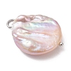Natural Baroque Pearl Keshi Pearl Pendants PALLOY-JF04629-02-4