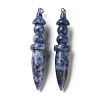 Natural Blue Spot Jasper Big Pendants G-H338-03P-05-1