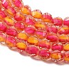 Two Tone Resin Beads Strands GLAA-T035-02C-2