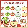 32Pcs 5 Styles Opaque Resin Pendants RESI-FS0002-39-2