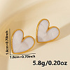 Fashionable 304 Stainless Steel Heart Stud Earrings LS-JW1636-2-3