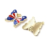 Independence Day Alloy Enamel Pendants ENAM-I069-01G-03-2